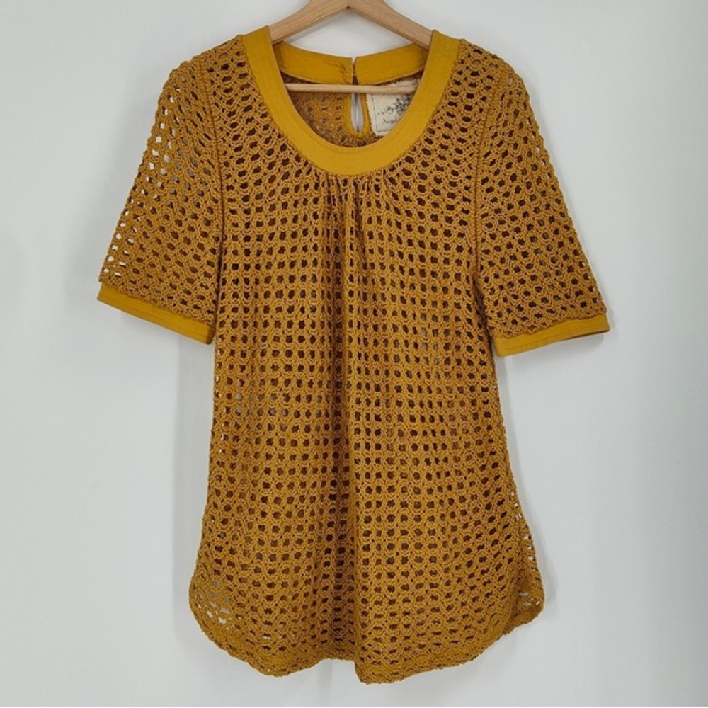 Anthropologie Angel of the North Senoia Crochet Top
